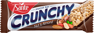 SANTE Crunchy Bar Nut & Almond Chocolate Coated